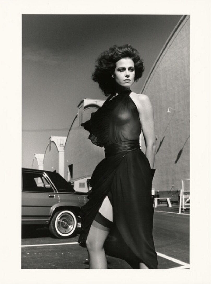 Sigourney Weaver on the Warner Bros. Lot