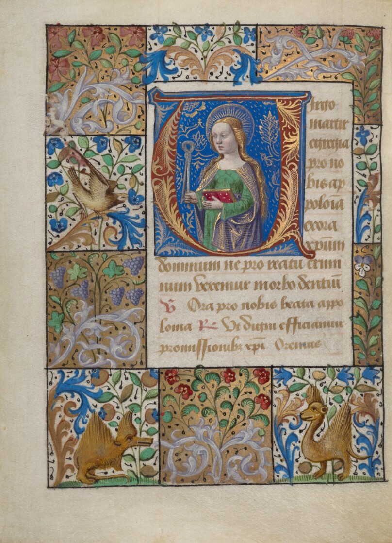 Initial V: Saint Apollonia