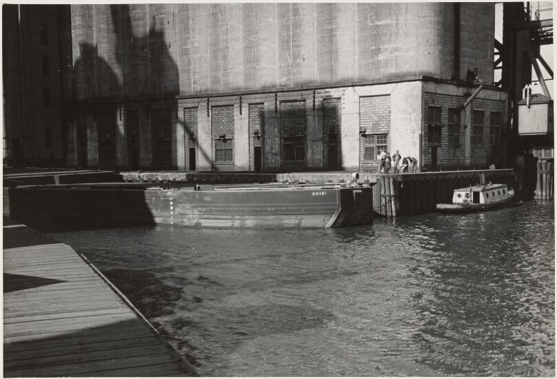 [Grain Elevators with Barge, Buffalo]