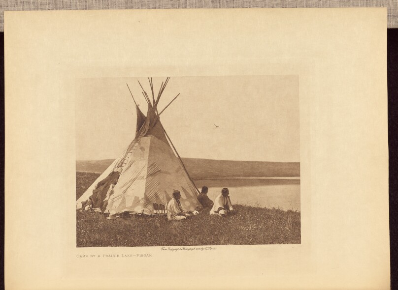 Camp by a Prairie Lake - Piegan
