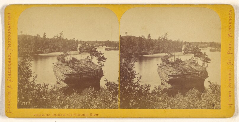 View in the Dalles of the Wisconsin River.