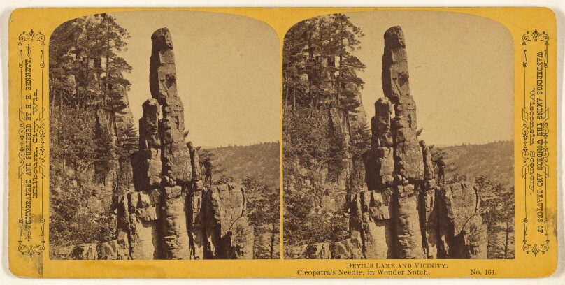 Cleopatra's Needle, in Wonder Notch. [Devil's Lake and Vicinity.]