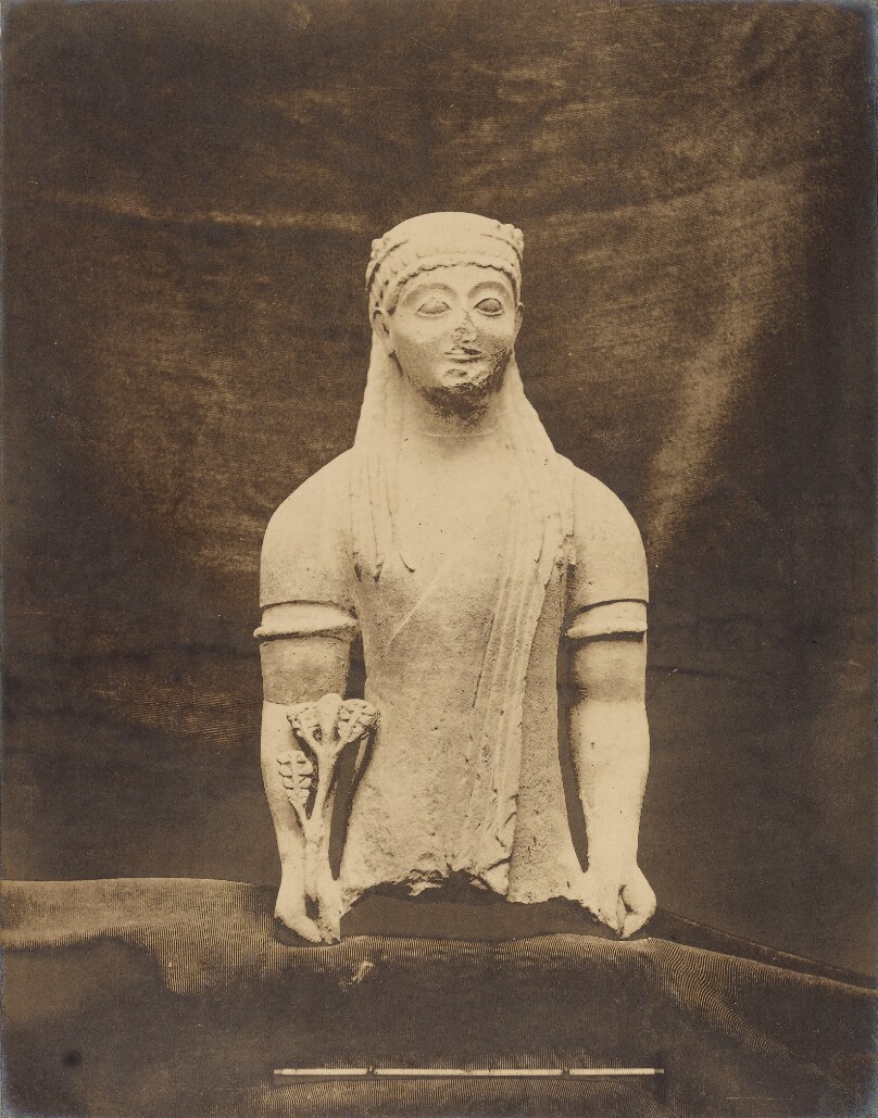 Dedicatory Statues of Kings or Priests, showing the influence of an Assyrian style