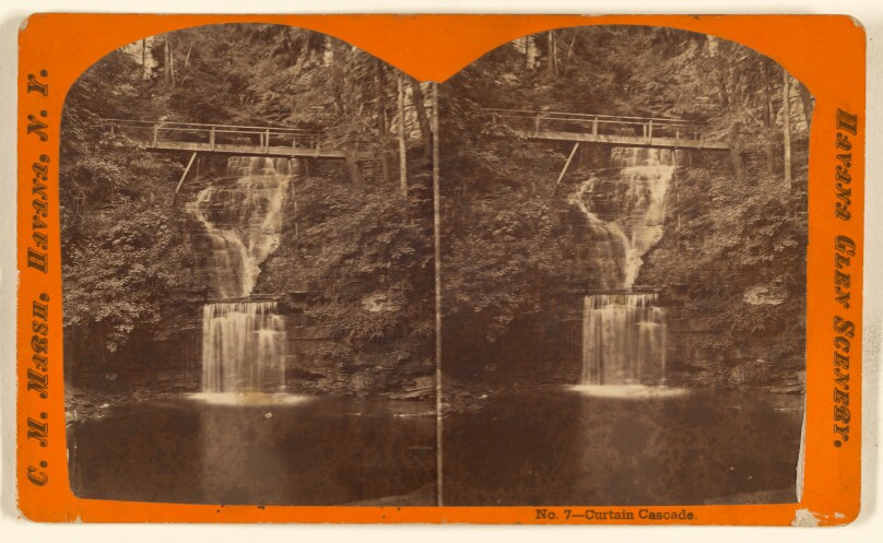 Curtain Cascade. [Havana Glen, N.Y.]