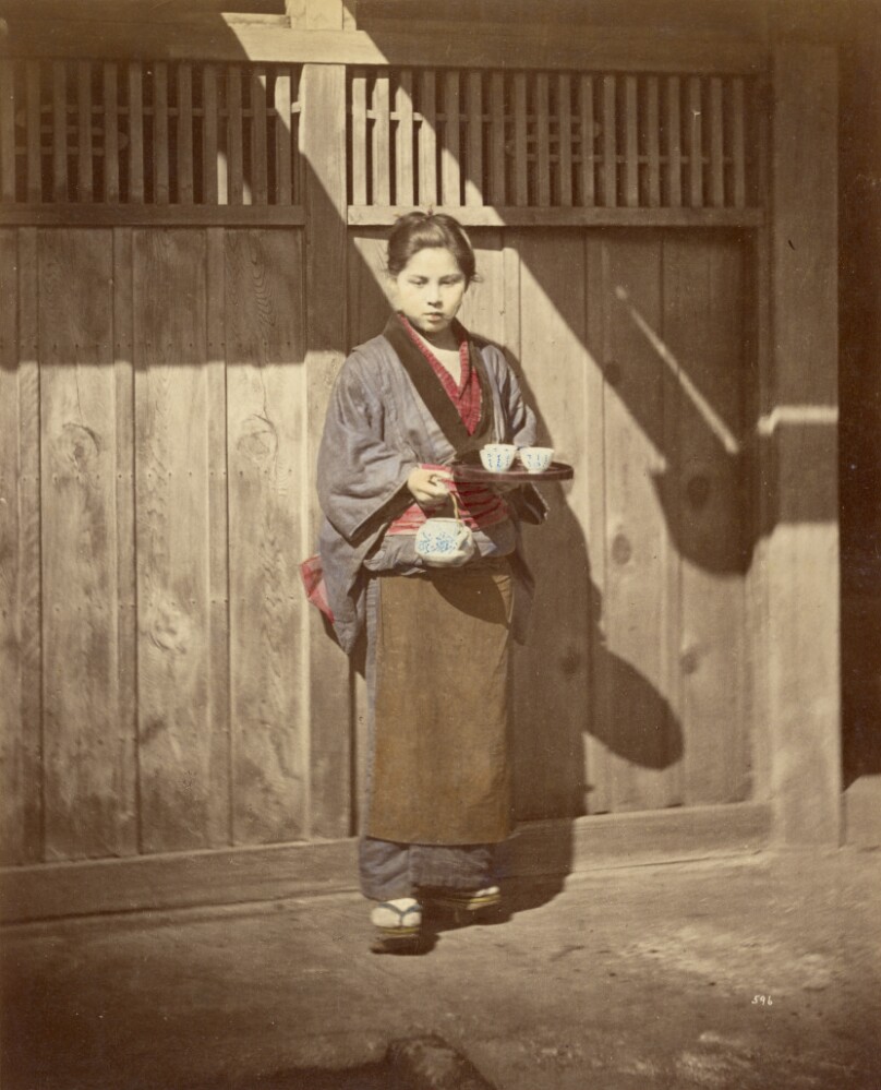 [Woman with Tea Tray]