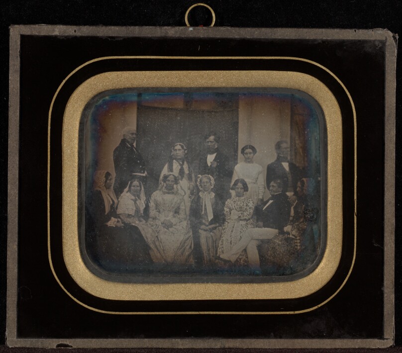 [Group portrait of twelve members of the Circle of Eynard-Lullin]