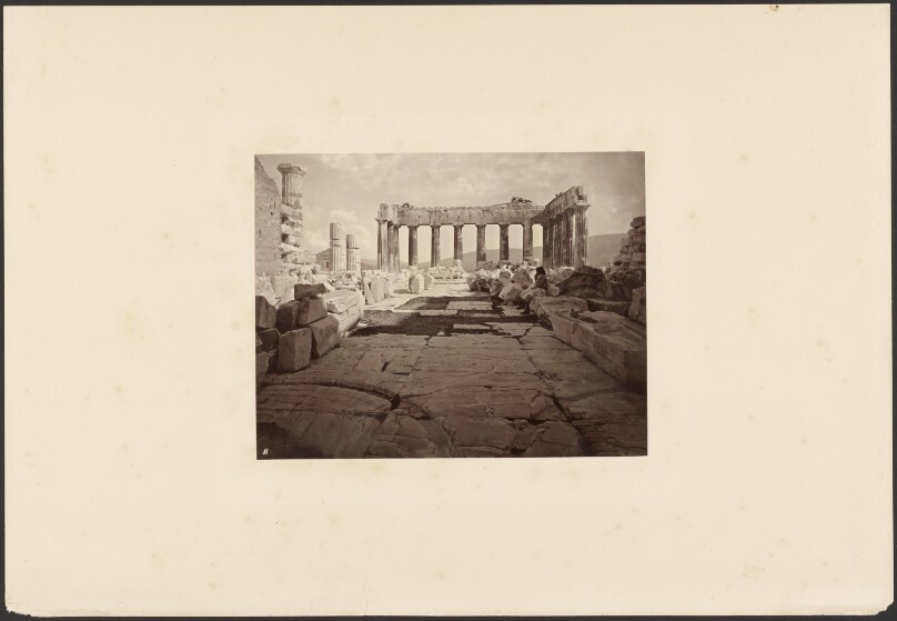 Interior of the Parthenon, taken from the western gate.