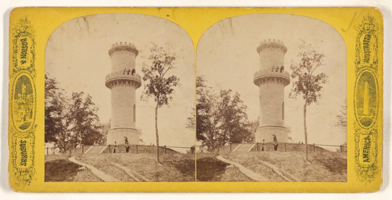 Mount Auburn Cemetery, Cambridge, Mass. Tower. C.