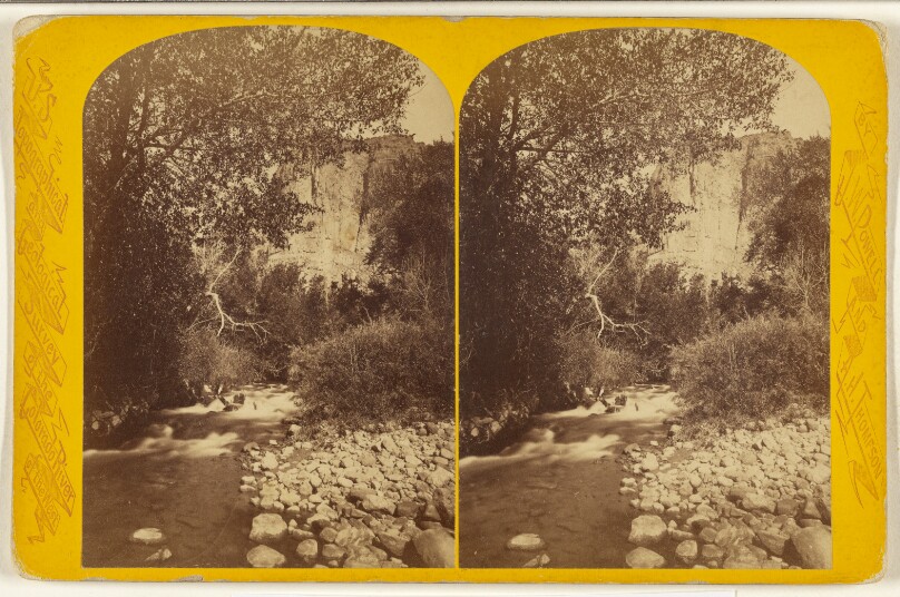 Mouth of Bishop's Creek. This canon is 12 1/4 miles in length and 2,800 feet deep. [Green River. Whirlpool Canon.]