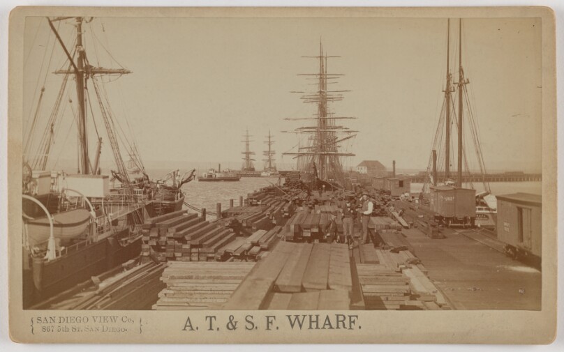 A.T. & S.F. Wharf.