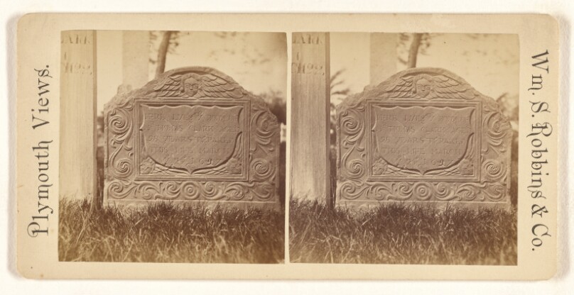Grave of Thomas Clark, mate of the Mayflower.