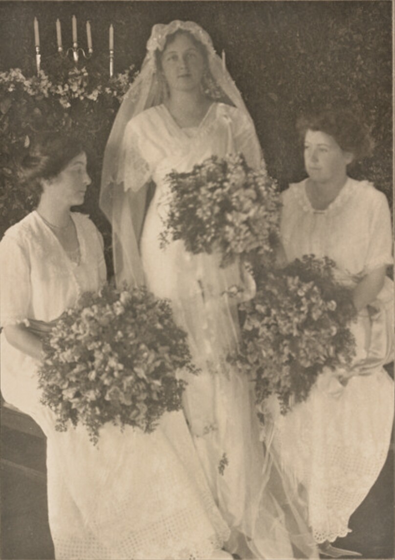 Gertrude Walsh and Bridesmaids