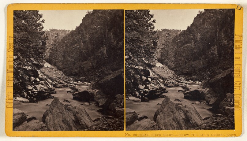 Below The Falls Looking Down. [Clear Creek, Colorado]