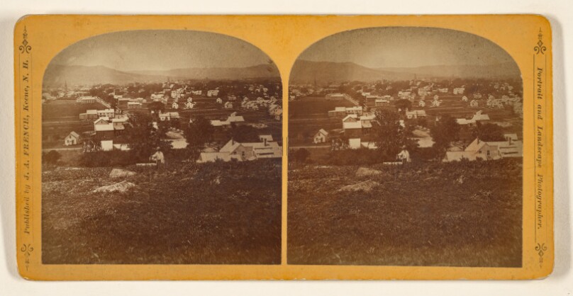 Keene [New Hampshire], from Prospect street in 1870.
