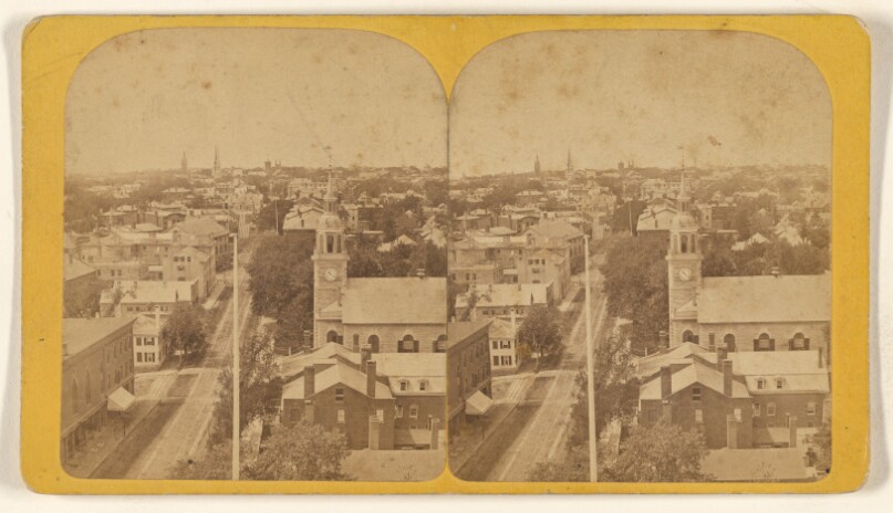 [View of Portland, Maine, looking west from City Hall]