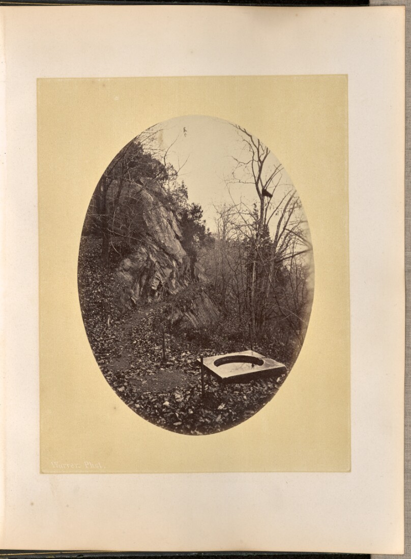 [Pathway and basin in Kosciuszko's Garden, West Point]