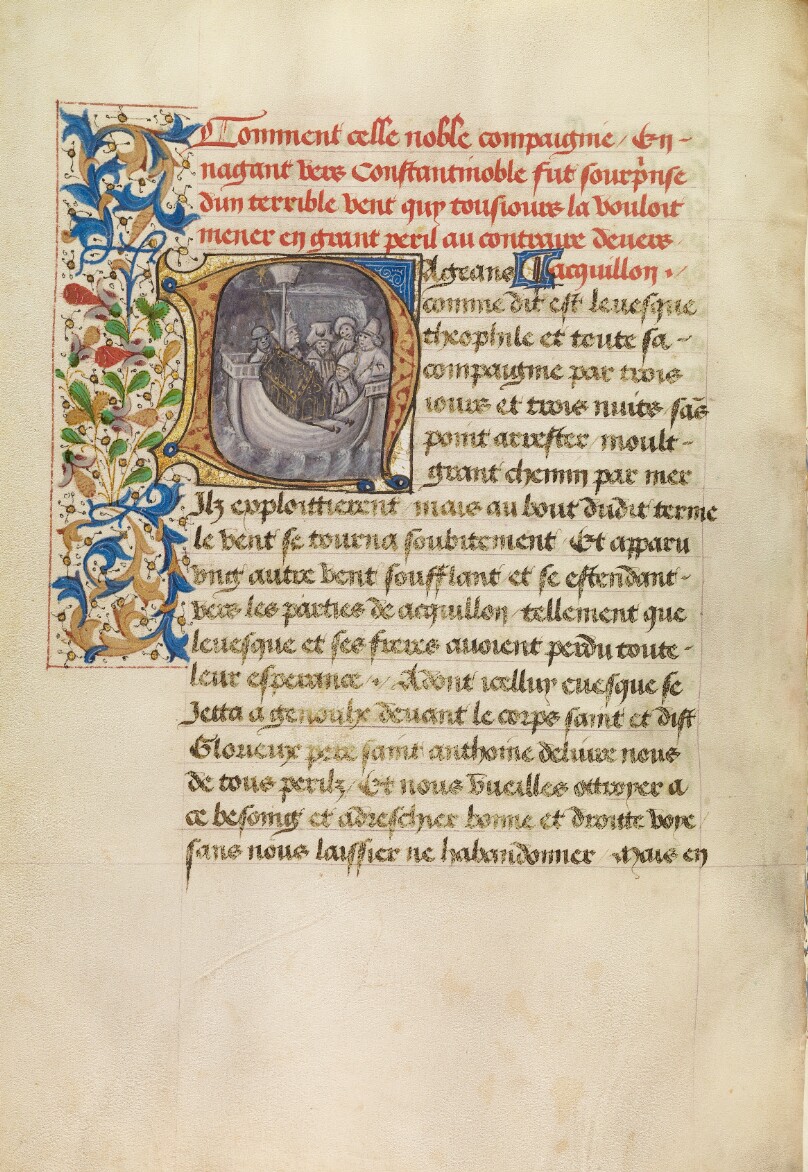 Initial N: Bishop Theophilus's Ship Blown Off Course and Bishop Theophilus in Prayer