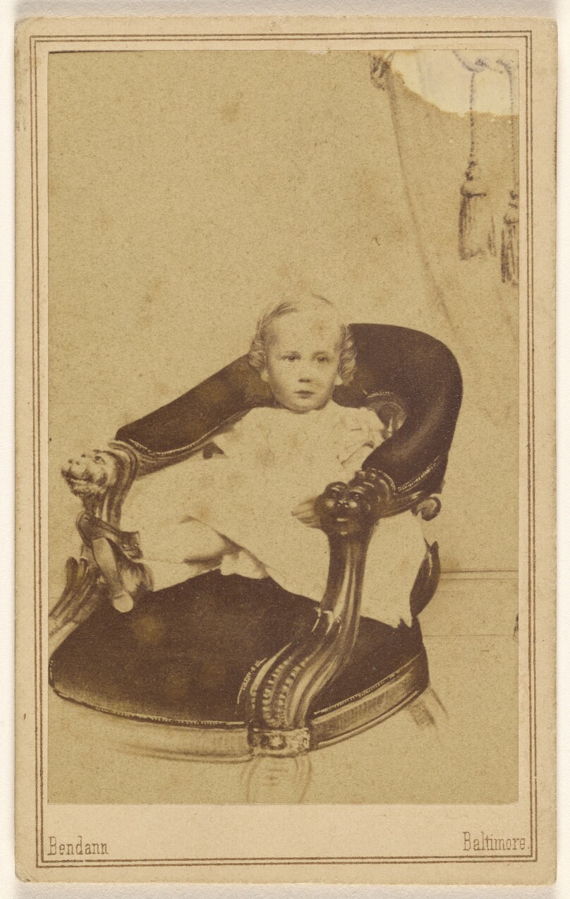 [Copy of a painting of a little girl seated in an armchair]