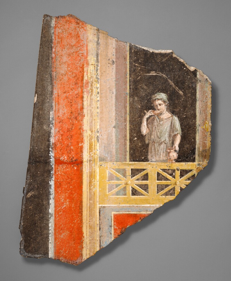 Fresco Fragment: Woman on a Balcony