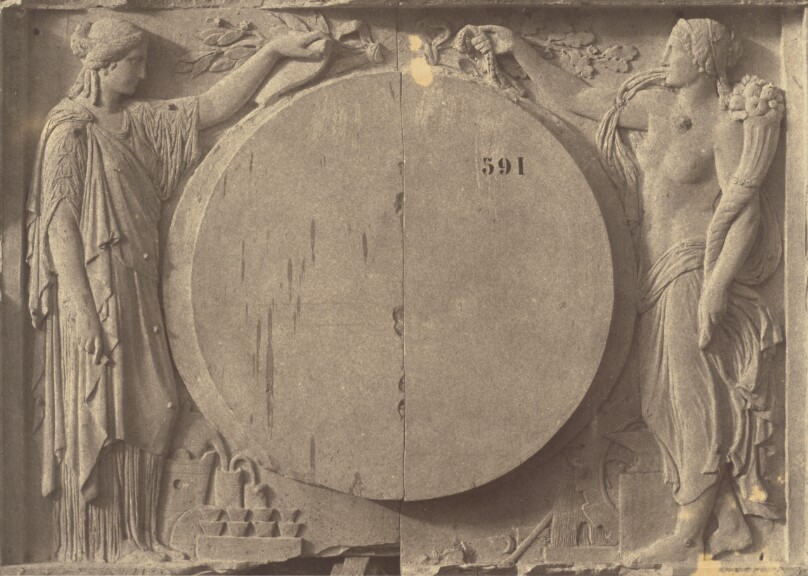 "La Science et l'Industrie", Sculpture of Georges Diébolt, Decoration of the Louvre, Paris]