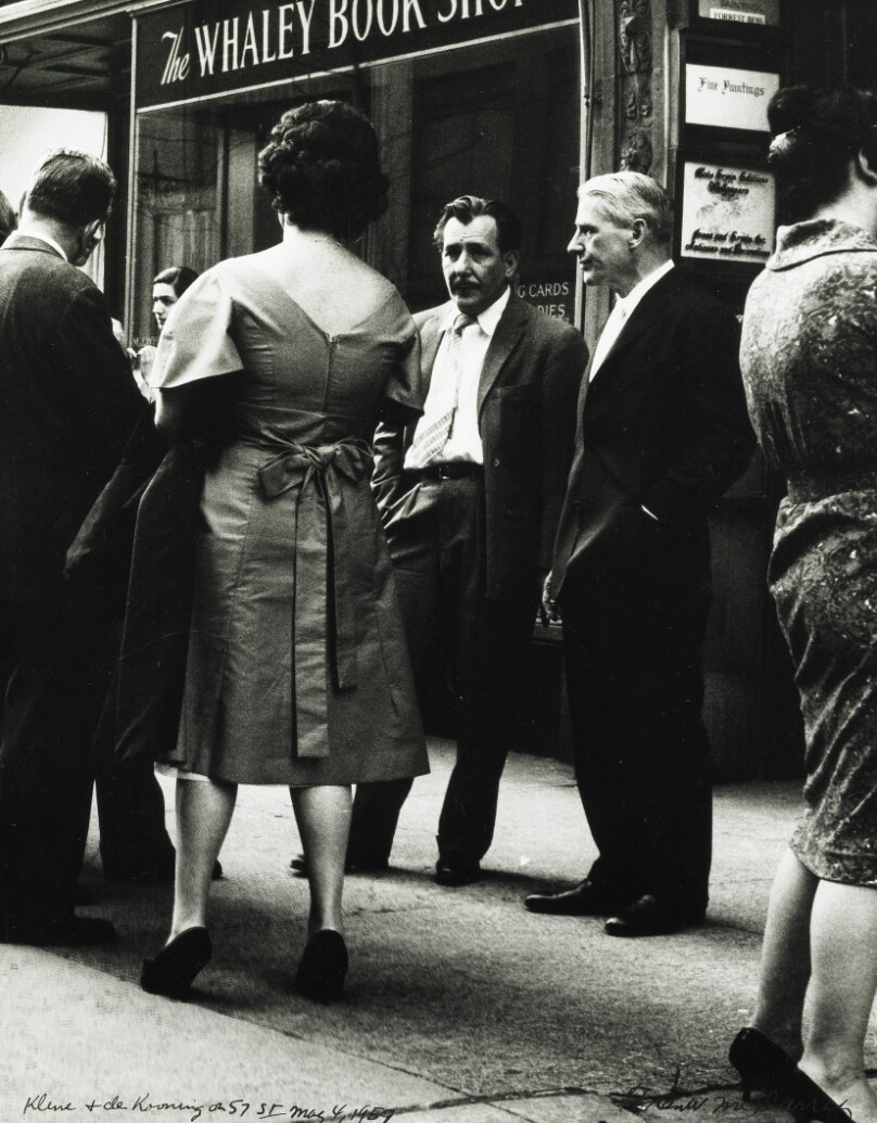 Franz Kline and Willem de Kooning on 57th Street