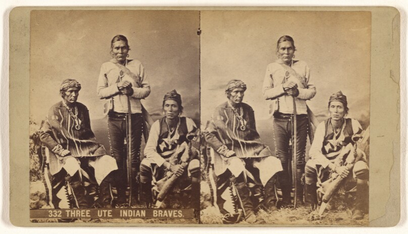 Three Ute Indian Braves.