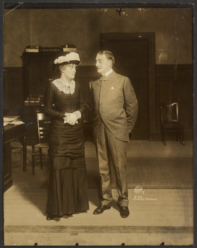 [John Drew, Jr. and an actress]