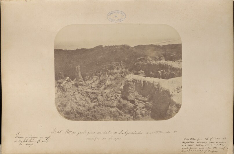 Estudo geologico do cabo de Santo Agostinho mostrando o recife de Suape