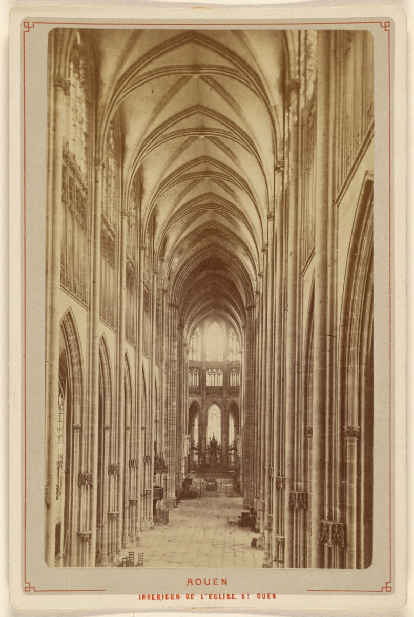 Rouen. Interieur de L'Eglise St. Ouen.