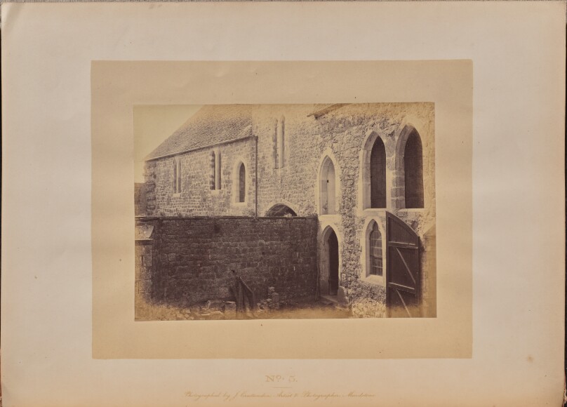 Interior View of the Guard-room of the Privates, that of the Yeomen of the Guard, and the Window of the Constable's Chamber between the Two
