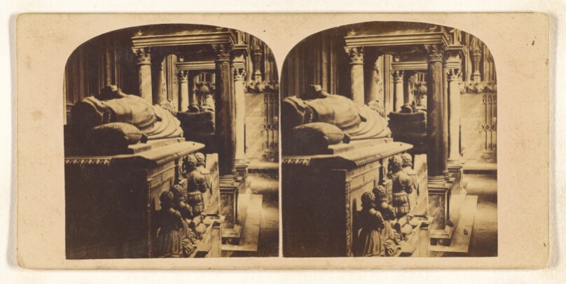 Interior of Westminster Abbey. South Aisle of Henry VII.'s Chapel.