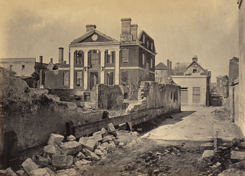Ruins of the Pinckney Mansion, Charleston, South Carolina