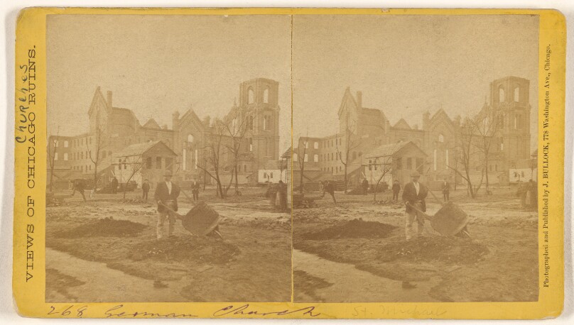 [German Church, Ruins of the Chicago Fire, 1871]