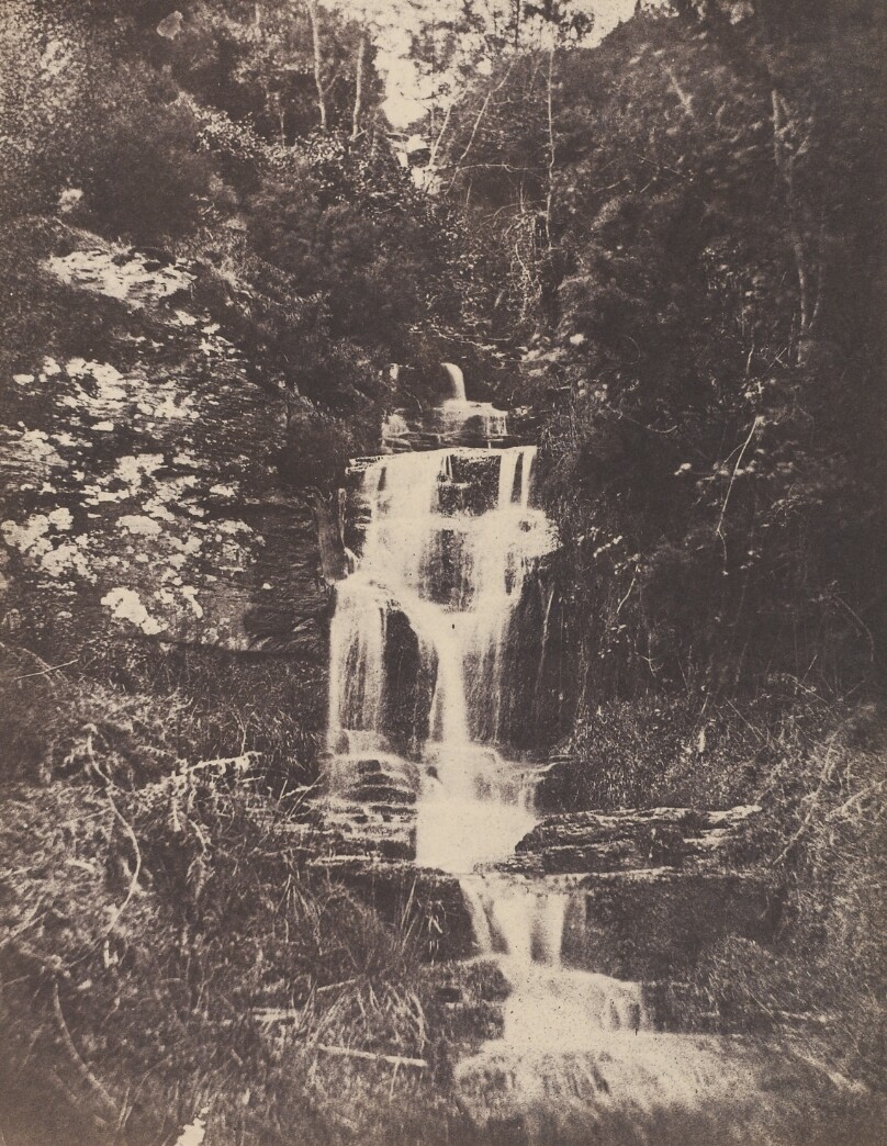 [Forest Landscape with Waterfall]