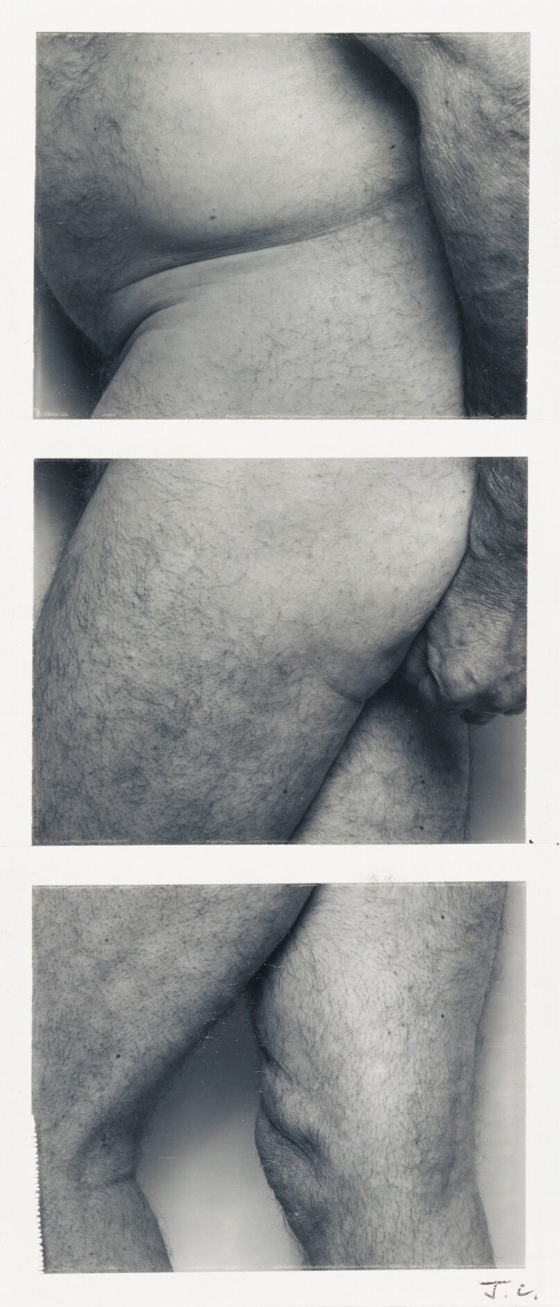 Standing Figure, Side View, Three Panels, no. 1