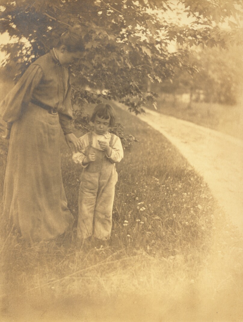 [Gertrude O'Malley and son Charles]