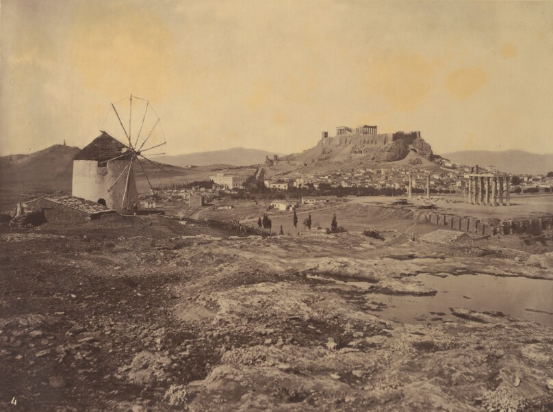 The Acropolis, from the hill above the Ilissus, looking north-west.
