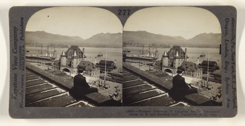 Western Terminus of Canadian Pacific Transcontinental R.R. and Burrard Inlet, Vancouver, B.C., Can.