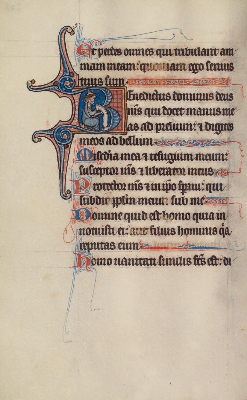 Initial B: A Seated Man