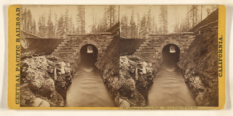Culvert at Canyon Creek. 185 feet long - 12 feet span.