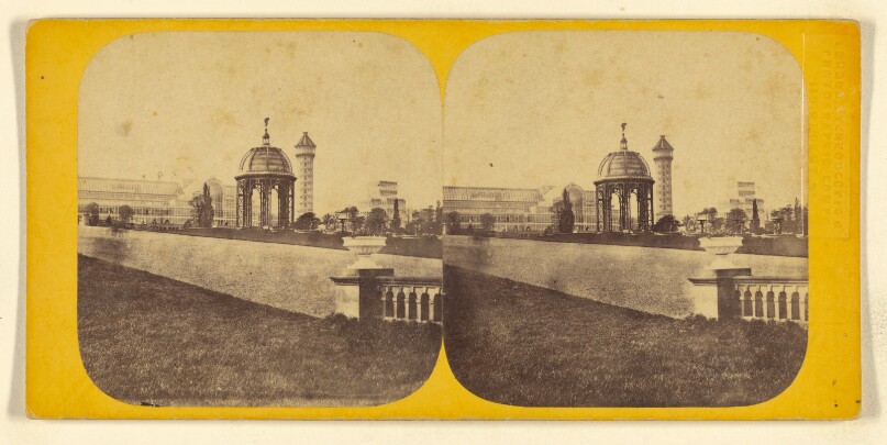 Crystal Palace. The Cascades and North End of the Palace.