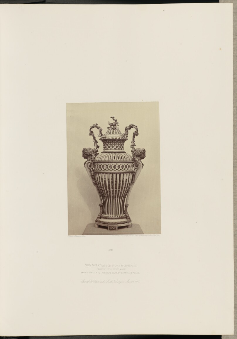 Open Work Vase in Ivory and Or-Moulu