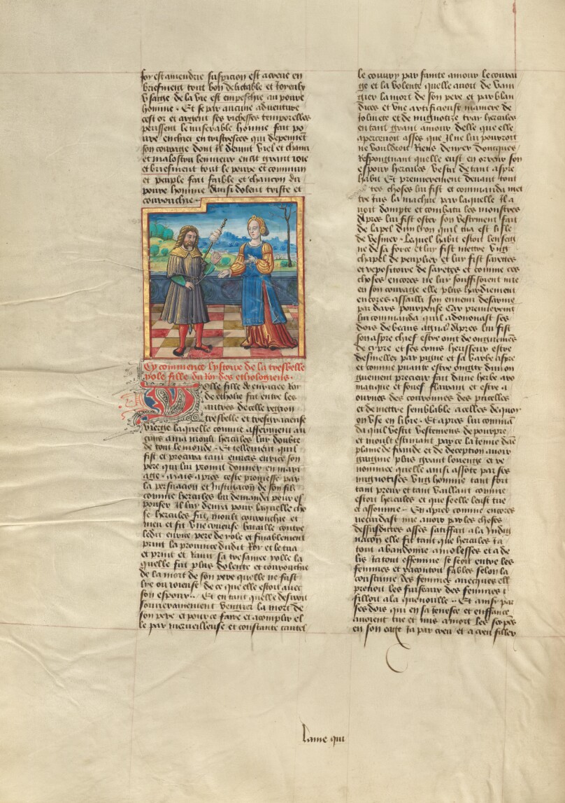 Iole Convincing Heracles to Spin Wool