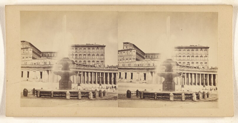 [Fontana sulla Piazza di S. Pietro.]