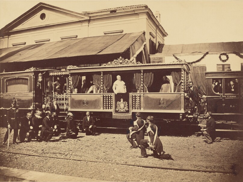 [Pope Pius IX's Private Train at Velletri]