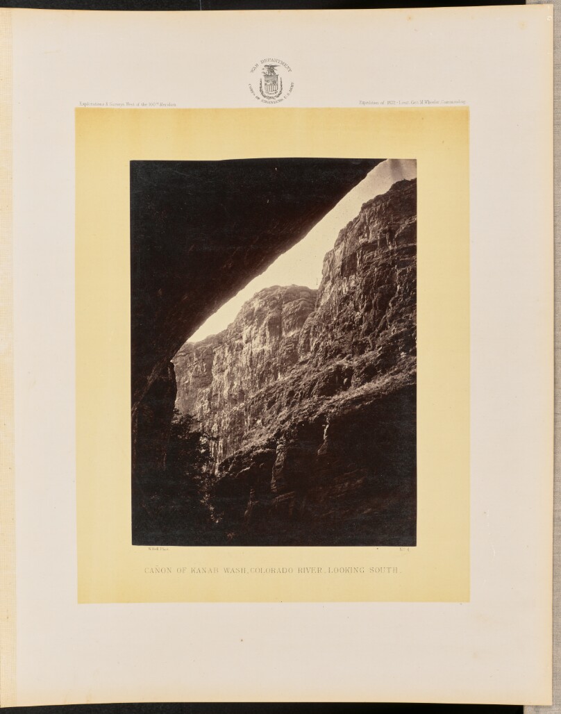 Cañon of Kanab Wash, Colorado River, Looking South
