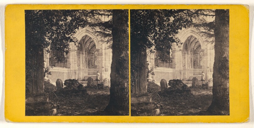 Dryburgh Abbey - Tomb of Sir Walter Scott.