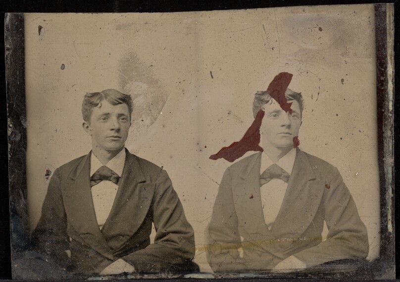[Double portrait of a young man]