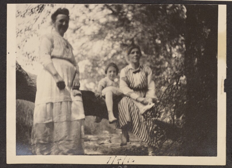 [Group portrait in the forest]