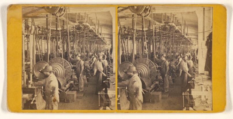 Putnam Machine Company's Shop, Fitchburg, Mass. Interior View.